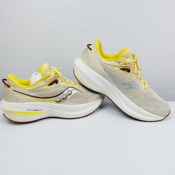 Saucony Women's Glow Sundown Triumph 21 Mesh Athletic Running Shoes Size 8.5 - Picture 2 of 15